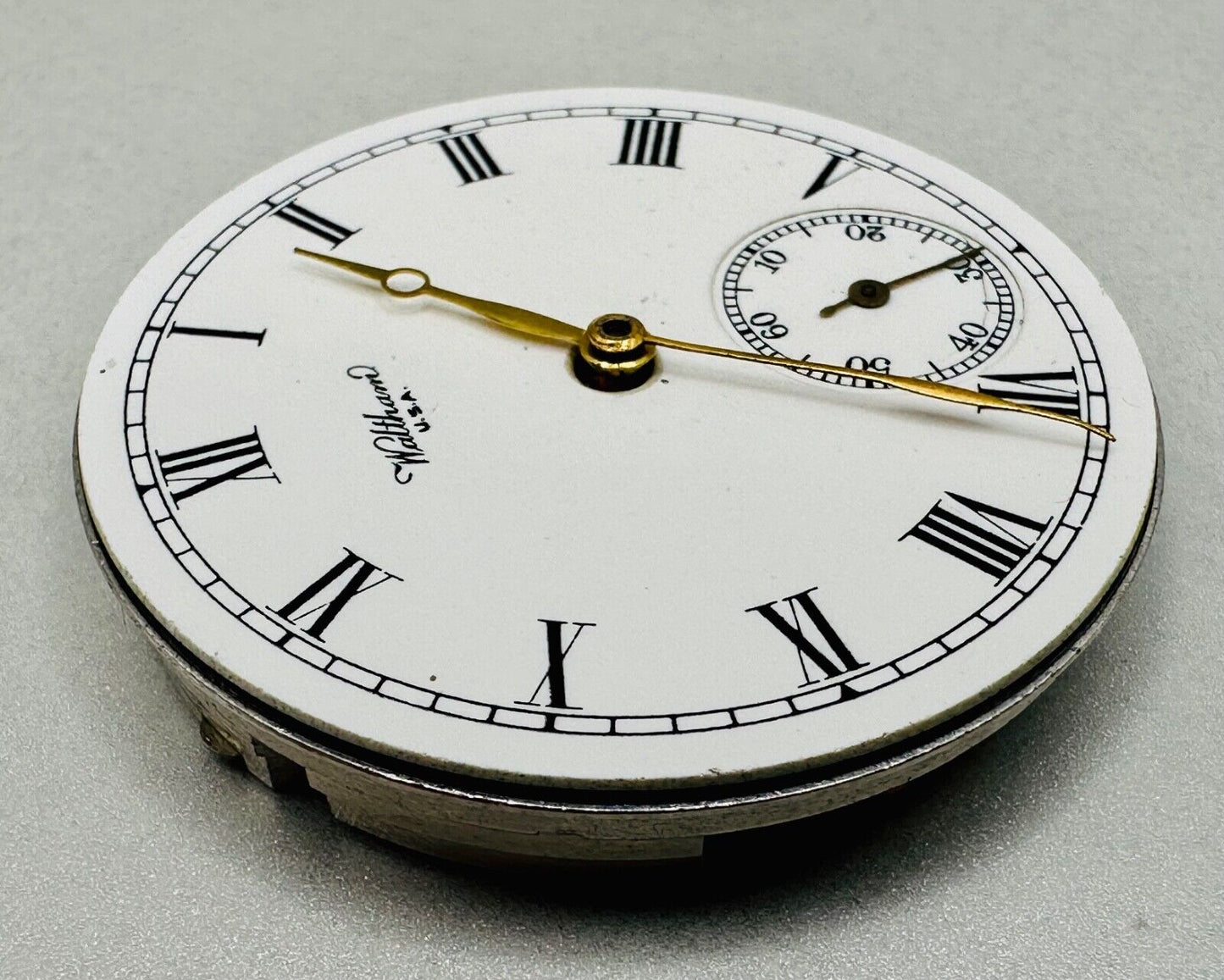 Antique Waltham - Model 1908 - 16s - 9 Jewel Pocket Watch Movement – Working