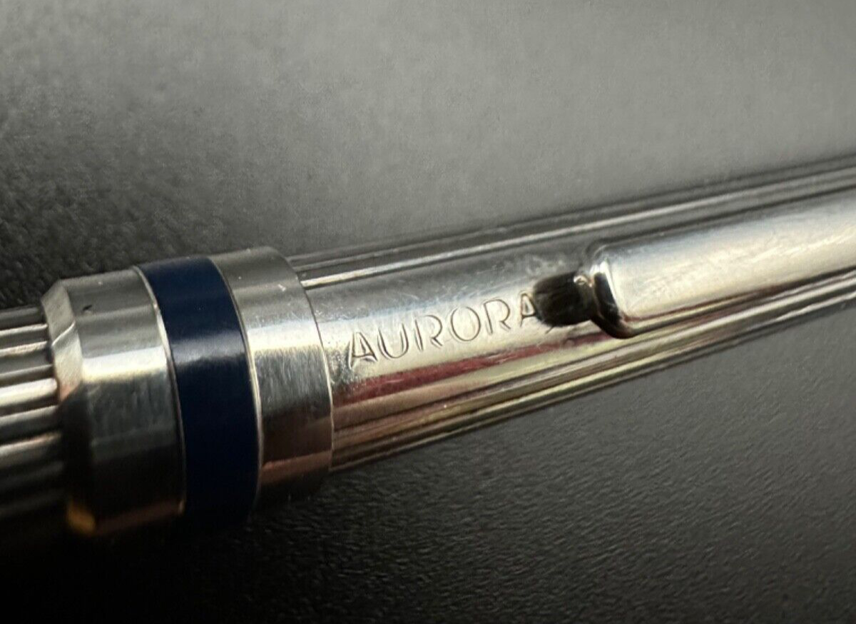 Vintage Aurora Silver Plated Ballpoint Pen