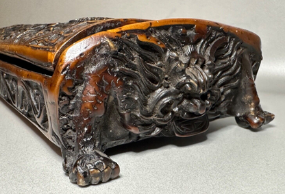 Antique Carved Resin Decorative Box
