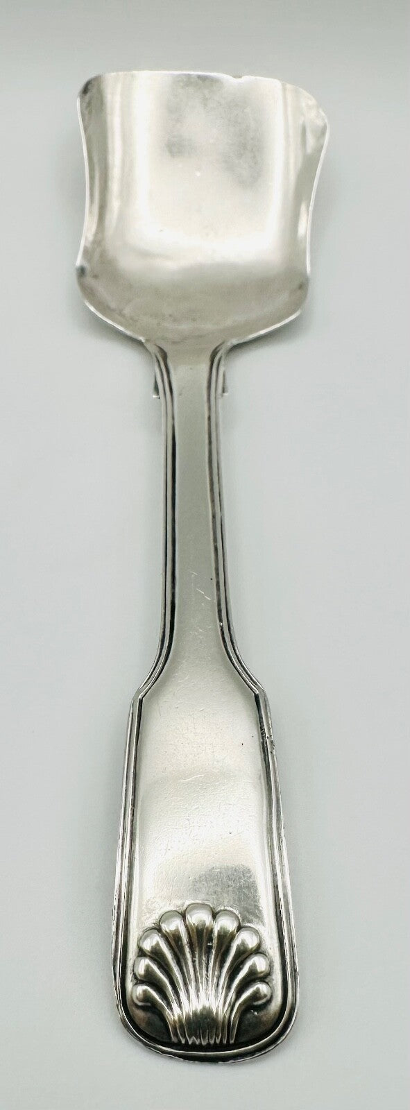 Antique Silver Tea Caddy Spoon – Birmingham 1843 – George Unite – Shovel Form
