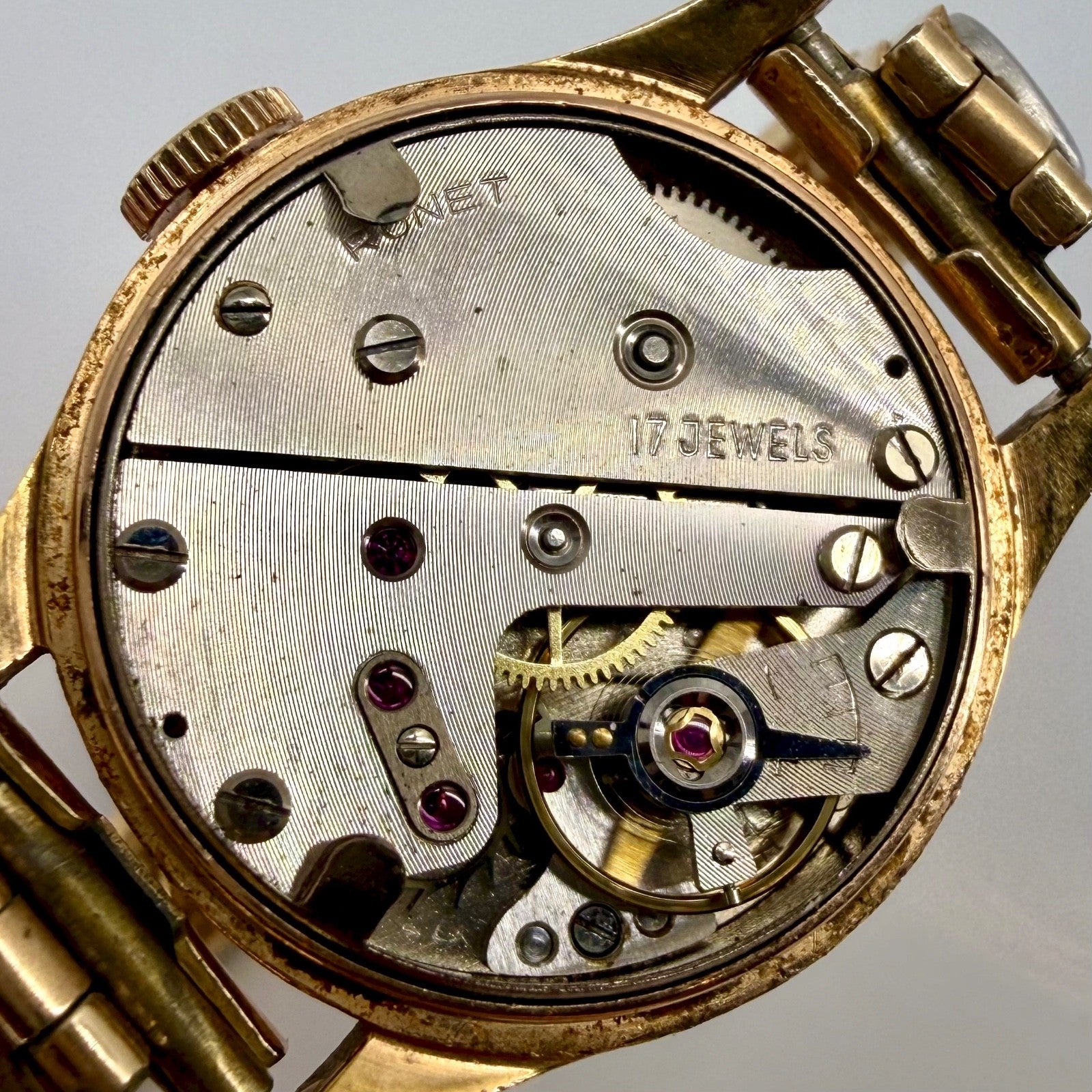 Vintage Ladies Ronet 17 Jewel Watch – Gold Tone, Bifora 934, Working