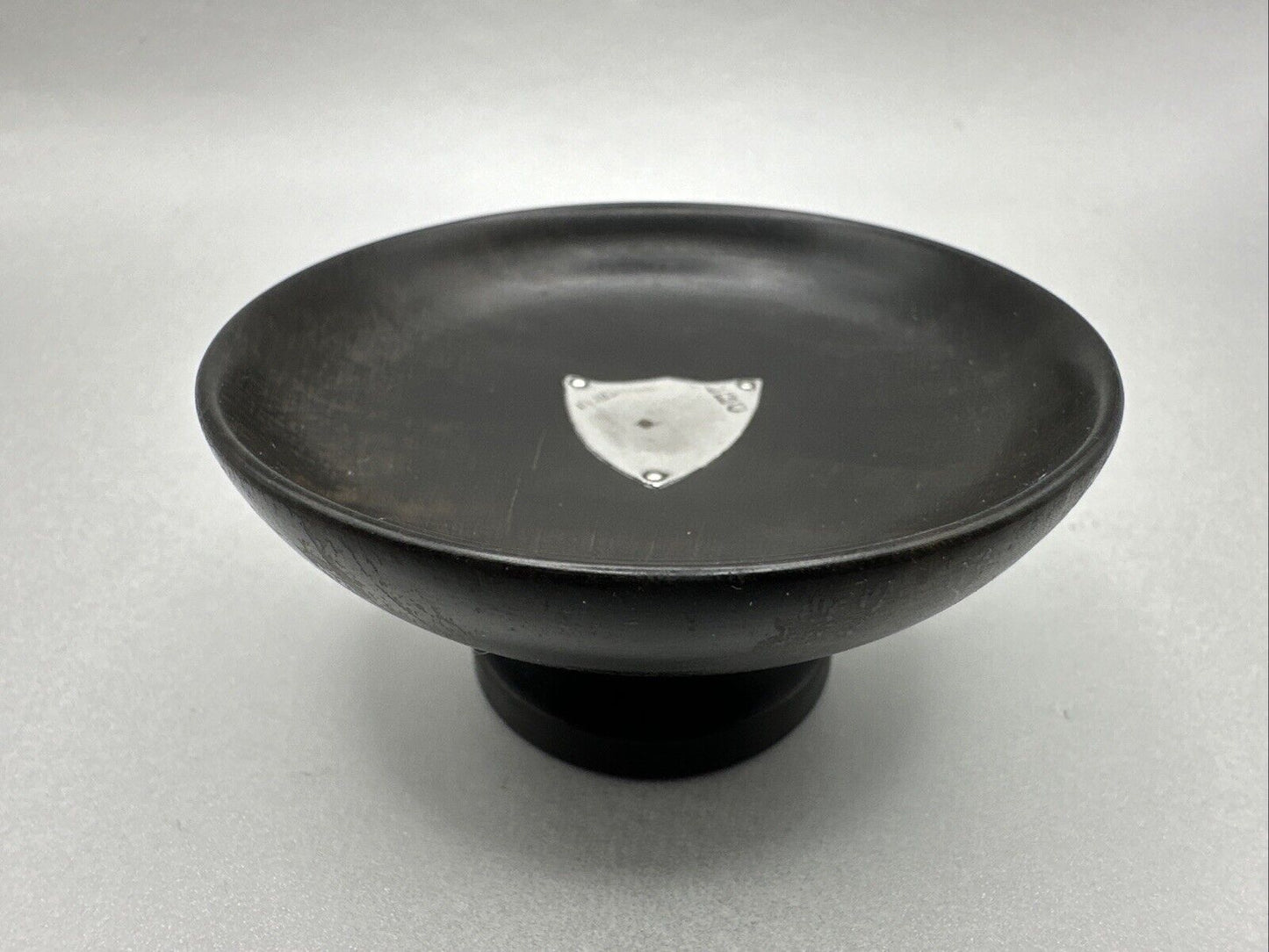 Antique Ebony & Silver Dish - London 1913 H F Daltrey & Co.