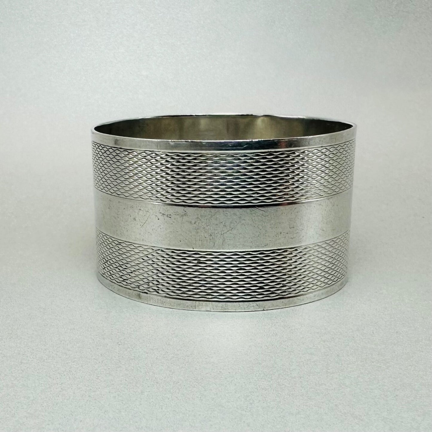 Vintage Sterling Silver Napkin Ring, London 1943 by E. Silver & Co