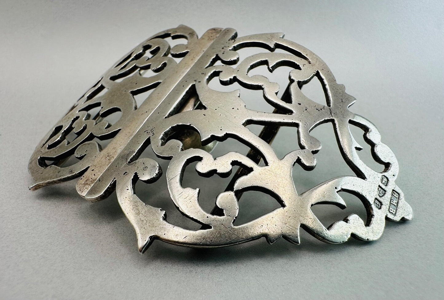 Antique Solid Silver Belt Buckle – Chester 1898 by John Millward Banks
