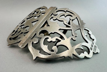 Antique Solid Silver Belt Buckle – Chester 1898 by John Millward Banks