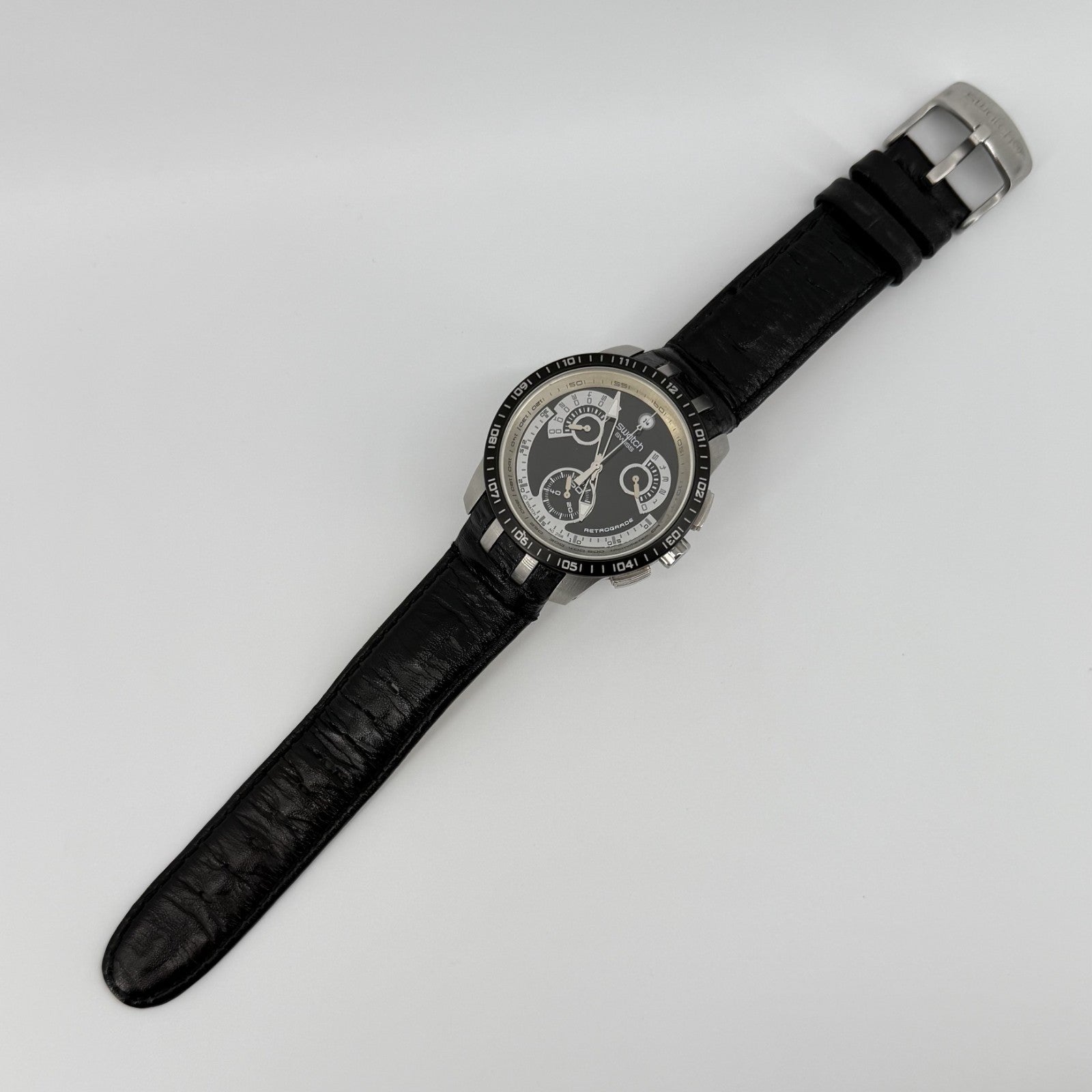 Swatch Irony Black Haze Chronograph YRS413 – Swiss Made
