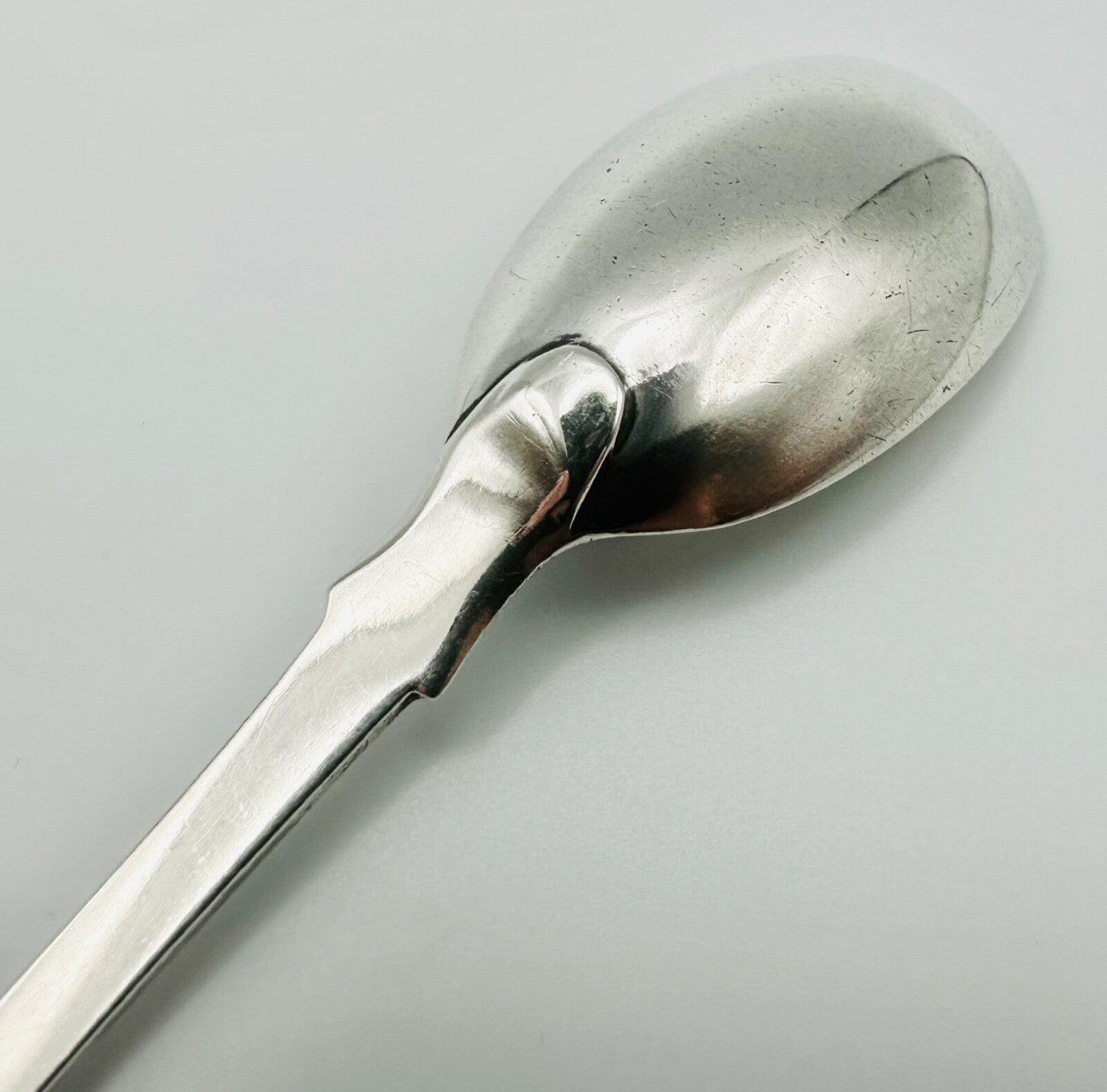 Antique Sterling Silver Mustard Spoon – London 1825, John Hawkins – 16.5g
