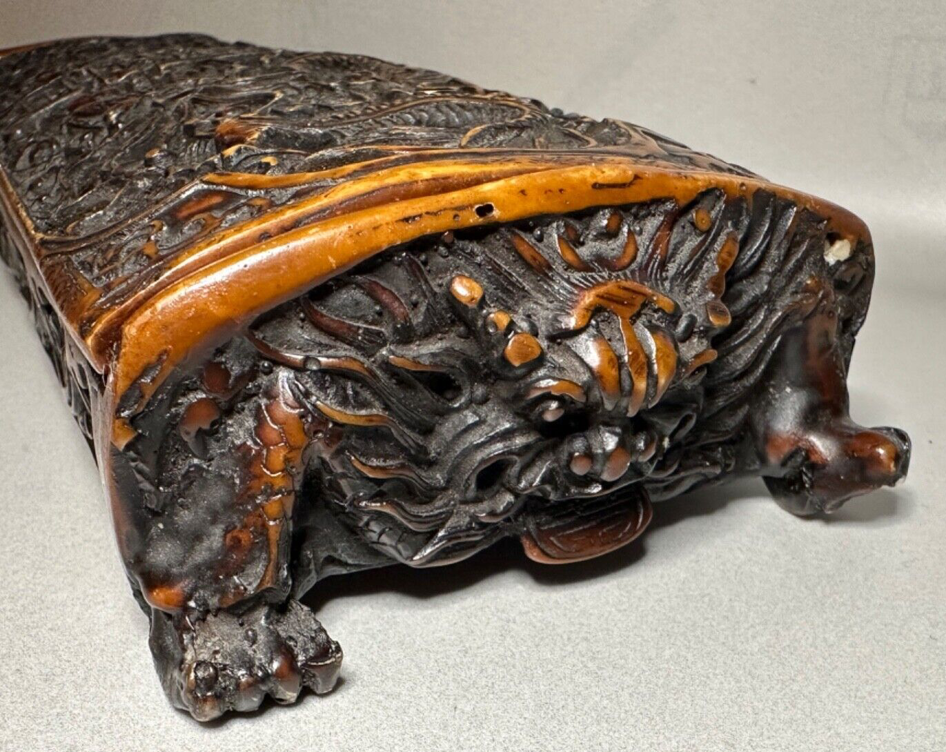 Antique Carved Resin Decorative Box