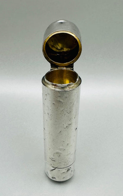 Antique Sterling Silver Scent Bottle & Pill Holder - 1894 Hilliard & Thomason