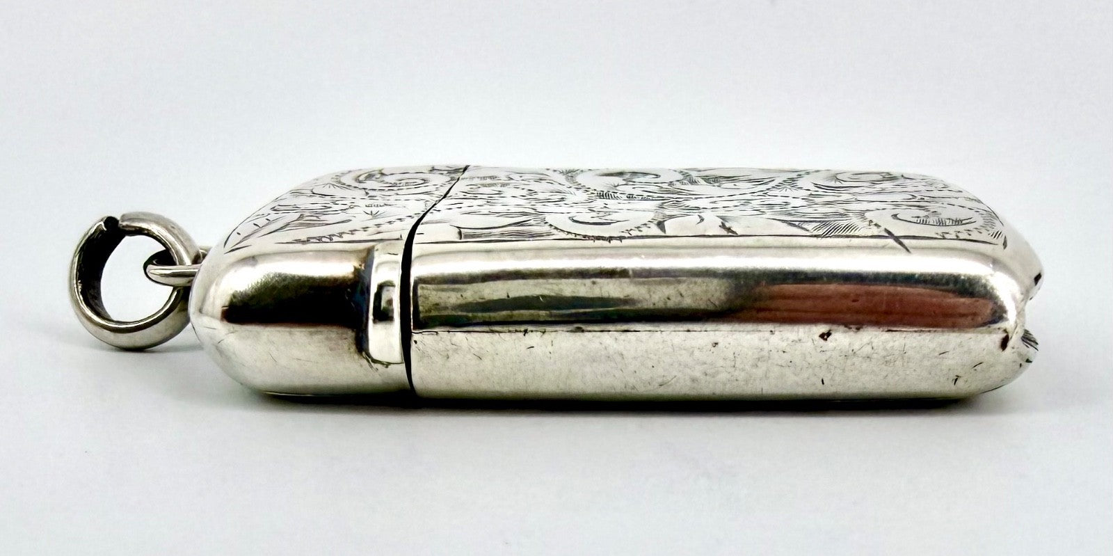 Antique Silver Vesta Case – Albert Sydenham, Birmingham 1896
