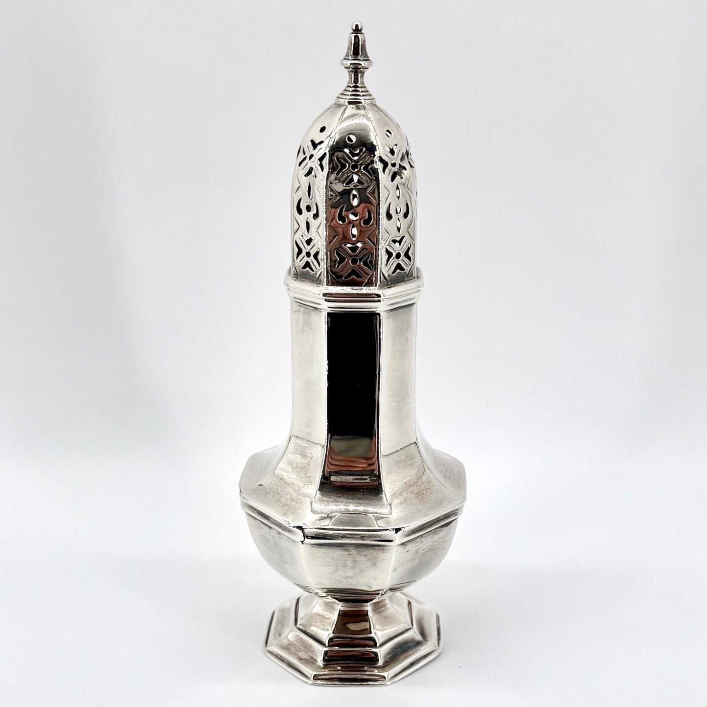 Antique Sterling Silver Sugar Caster – Sheffield 1901 Martin Hall & Co. - Boxed