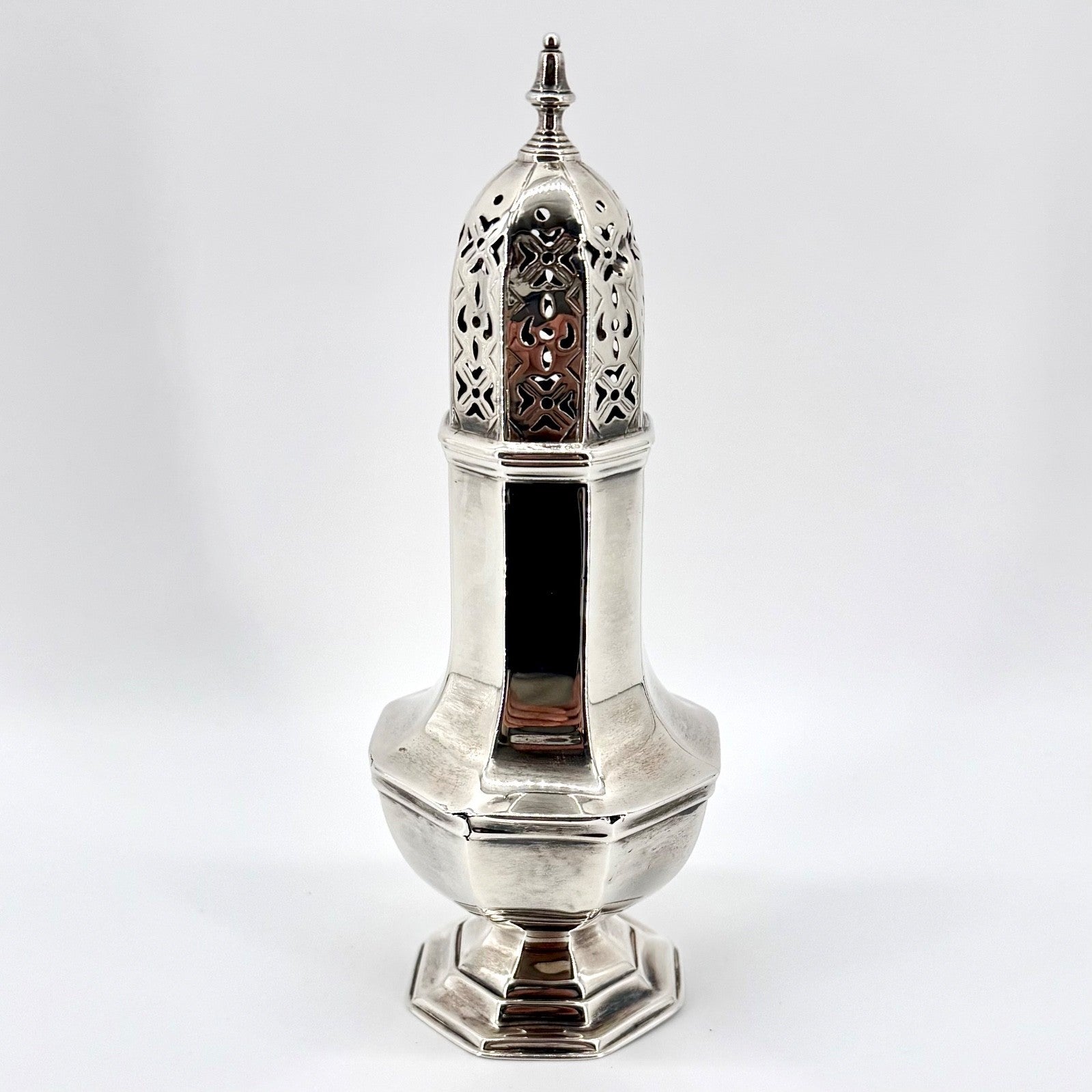 Antique Sterling Silver Sugar Caster – Sheffield 1901 Martin Hall & Co. - Boxed