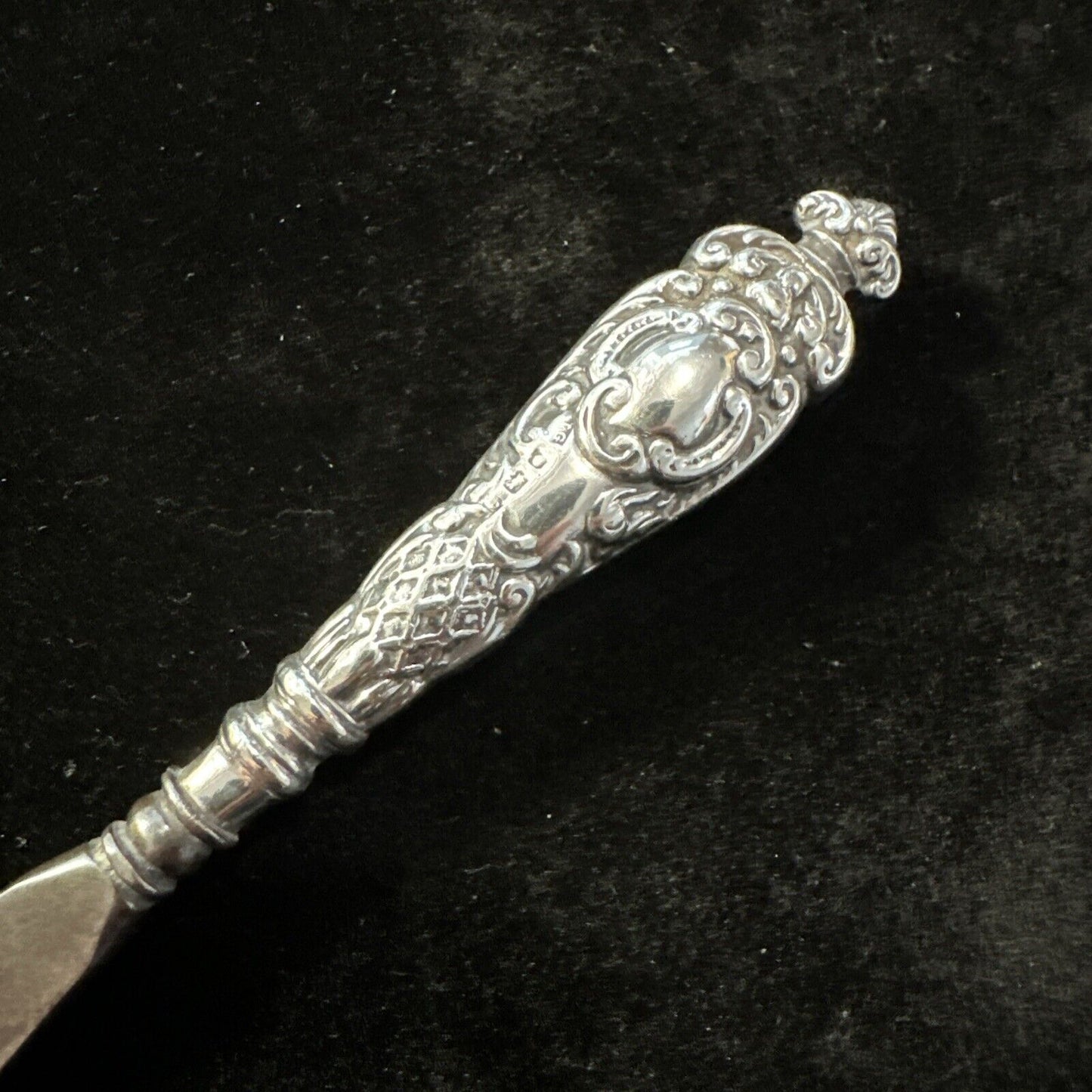 Antique Silver Handled Shoe Horn - Birmingham 1904 Joseph Gloster