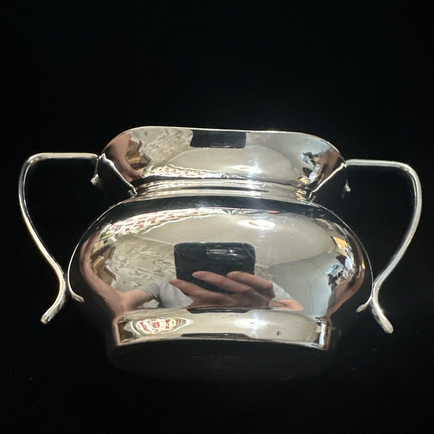 Antique Silver Plated Double Handle Dish / Bowl / Vase - Viners Alpha Plate
