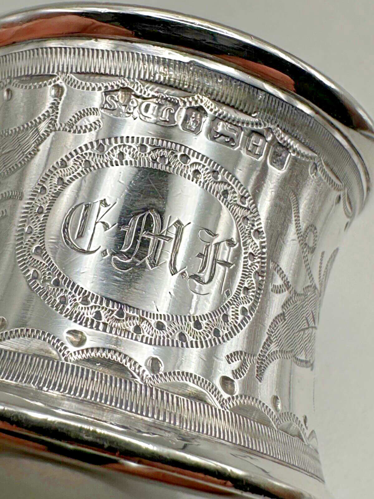 Antique Sterling Silver Napkin Ring - Sheffield 1875 - James Dixon & Sons