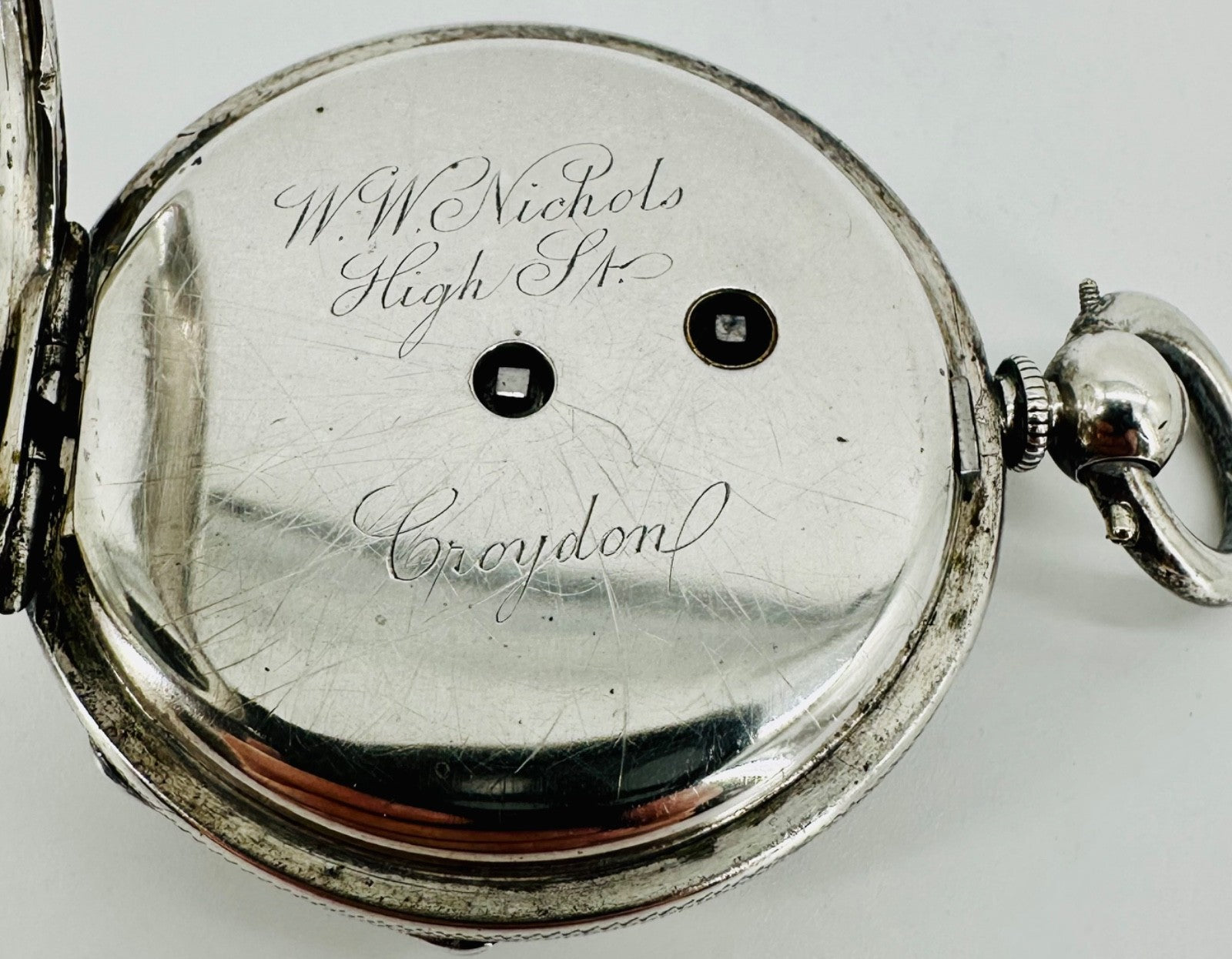 Antique Silver Cased Stauffer Pocket Watch – Working – W.W. Nichols c.1880s