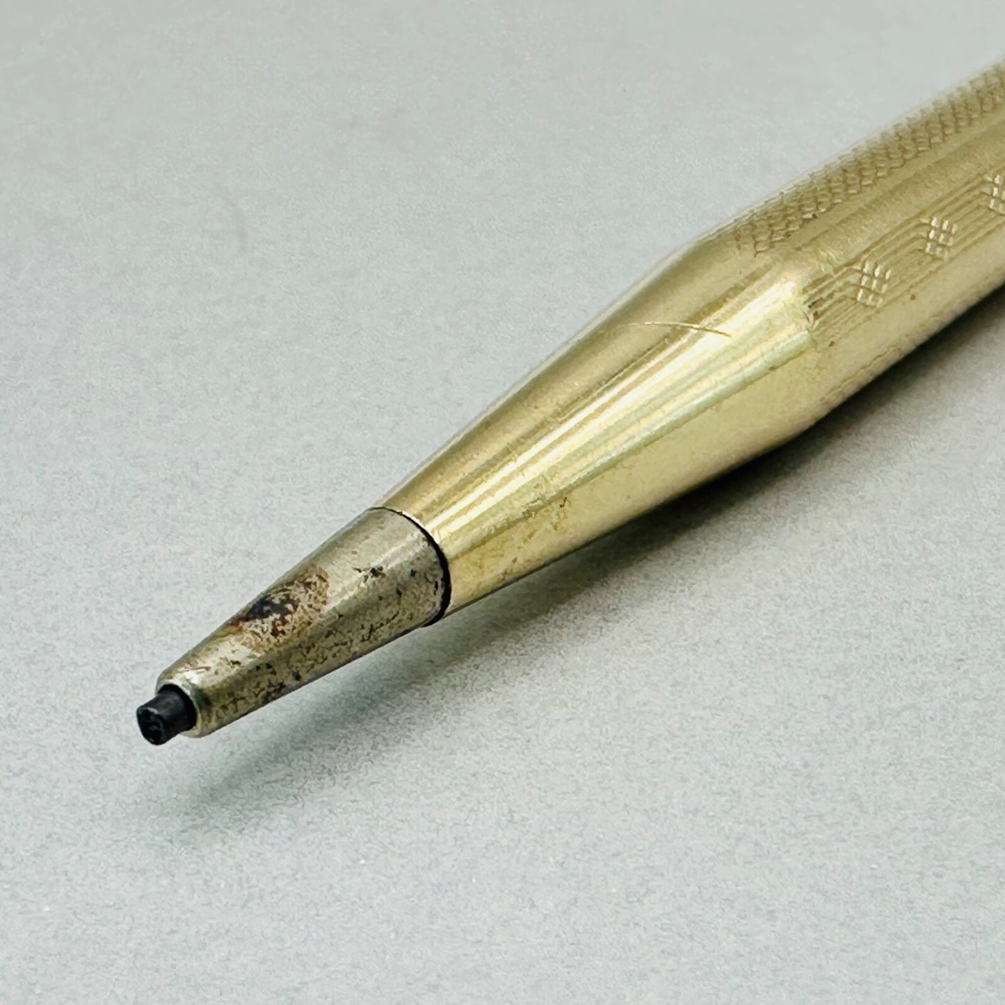Vintage Life-Long Rolled Gold Mechanical Pencil – Elegant and Functional, 128mm
