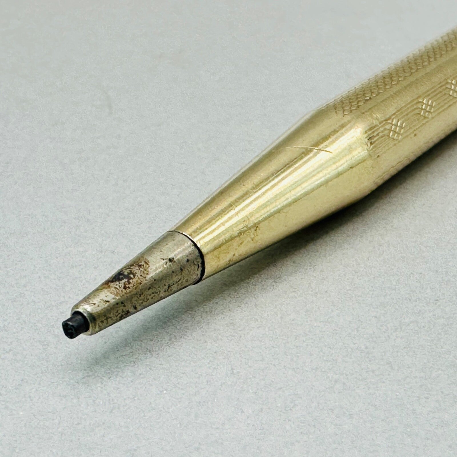 Vintage Life-Long Rolled Gold Mechanical Pencil – Elegant and Functional, 128mm