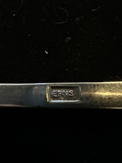 Pair Vintage Silver Plate Riffle Shotgun Shooting Teaspoons - 1990's