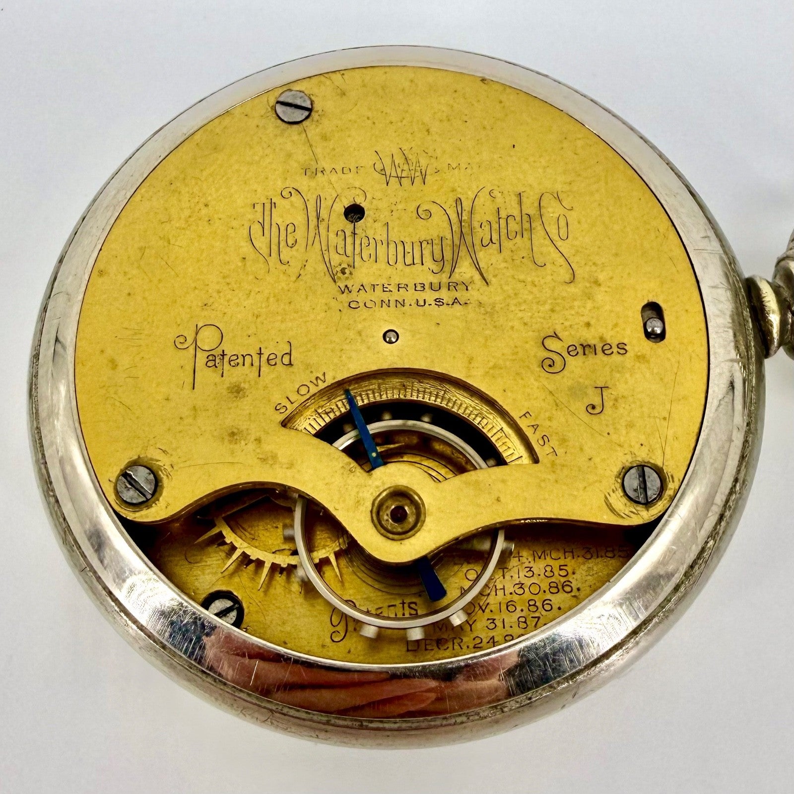 Antique “The Waterbury Watch Co.” Pocket Watch – Working – Series J - c.1890s