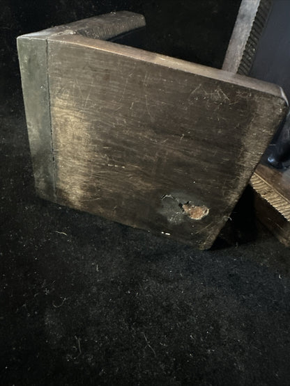 Antique Carved Wooden Elephant Bookends