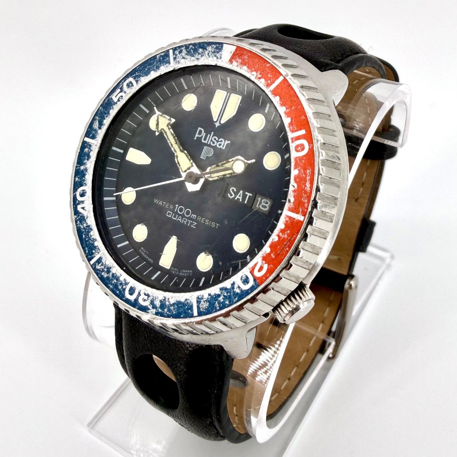 Vintage Pulsar Diver’s Watch Y513-6019 – Pepsi Bezel – Working