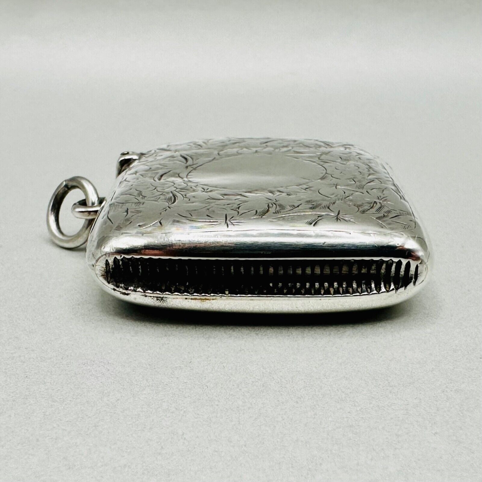 Antique Silver Vesta Case by Frederick Stone 1899 Birmingham