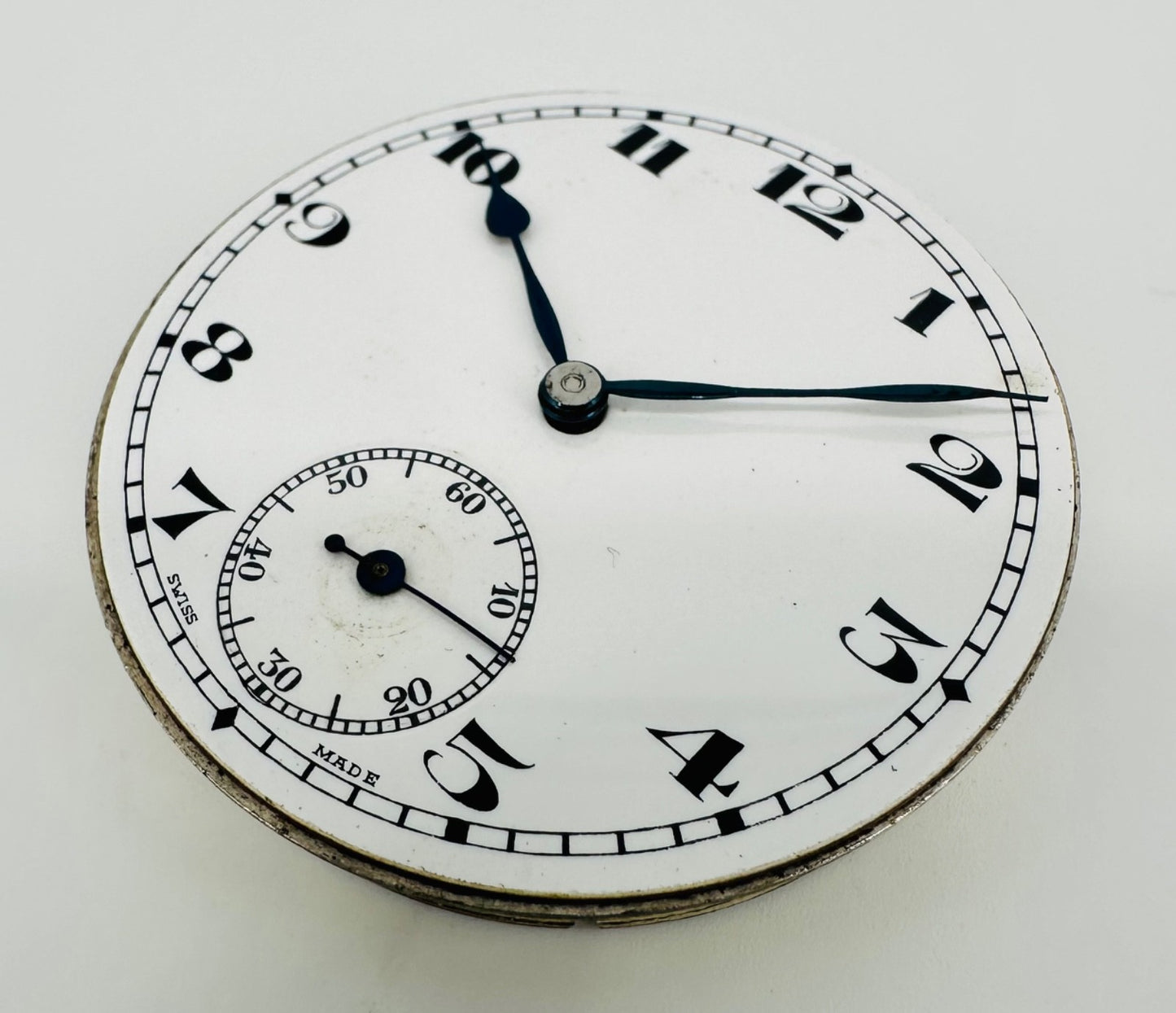 Antique “Herald” Swiss Pocket Watch Movement – 15 Jewels, 43mm – Working