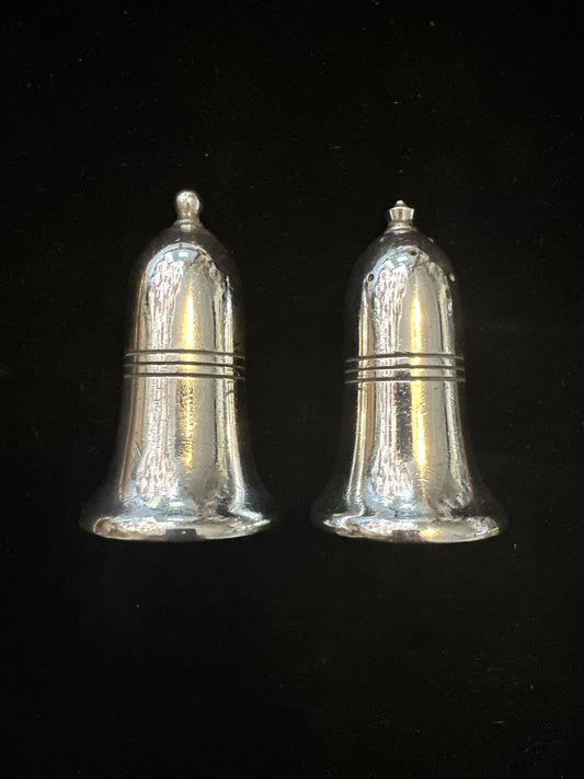 Antique Silver Plated Salt & Pepper Pots - Bradliegh Plate