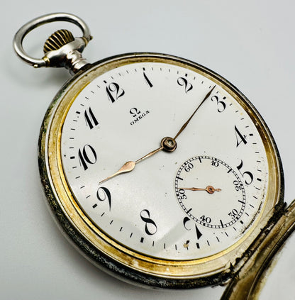 Antique Omega Silver Cased Pocket Watch – 1916–1923
