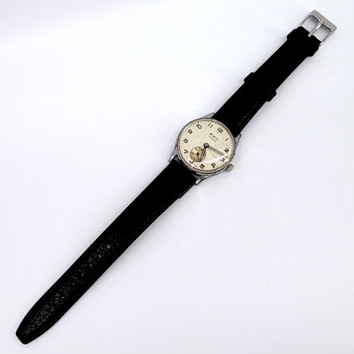 Vintage B.W.C. Suisse Manual Wind Wristwatch – c.1940s – 15J – Working