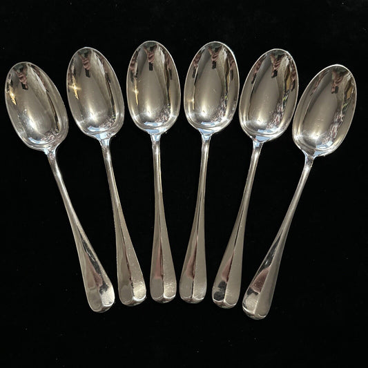 Antique Set of 6 Silver Plated Spoons - Walker & Hall