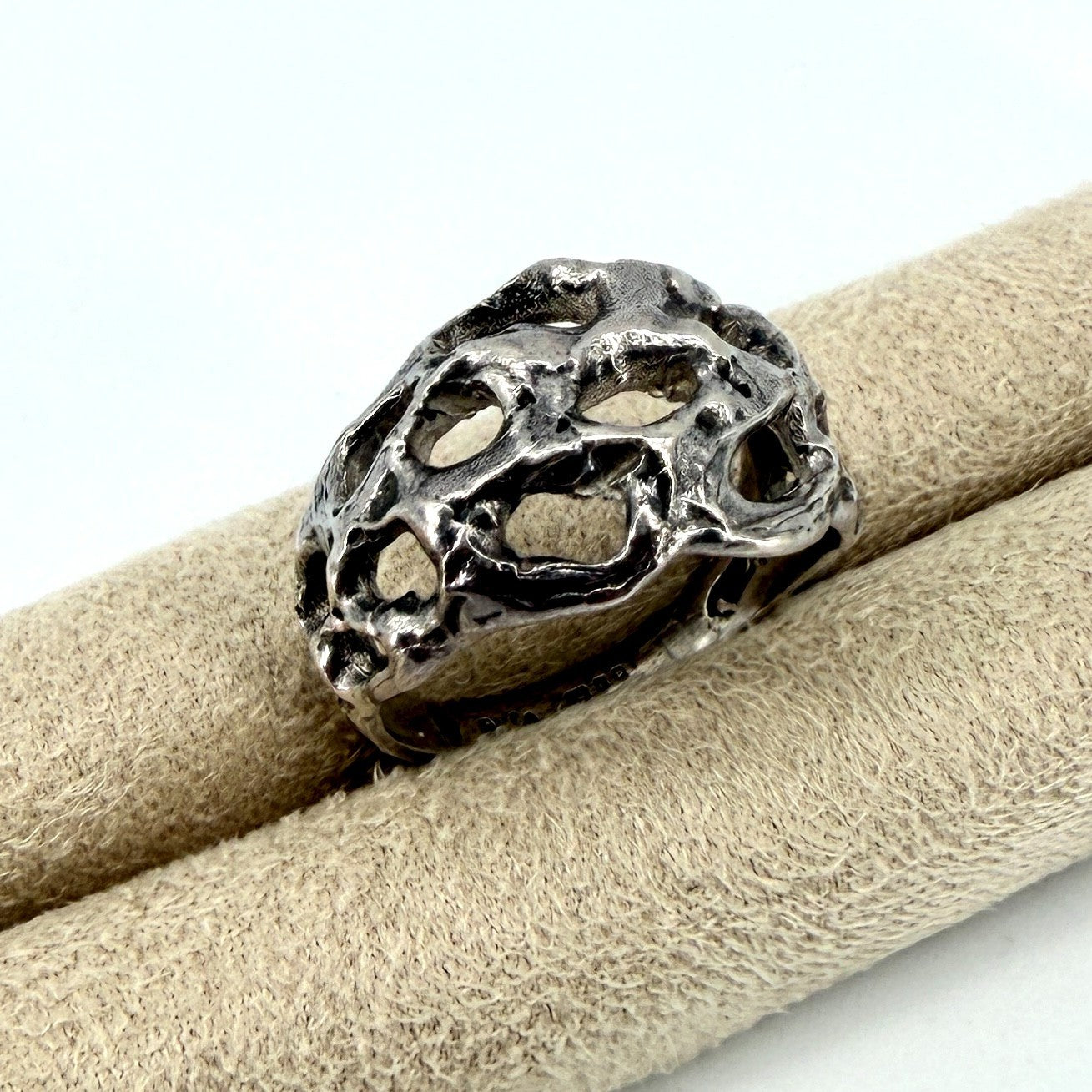 Vintage Sterling Silver Ring – Albion Craft Co. London 1970 – Size L½