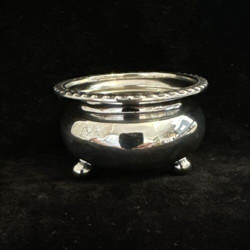 Antique Solid Silver Salt - Birmingham 1898 Elkington & Co