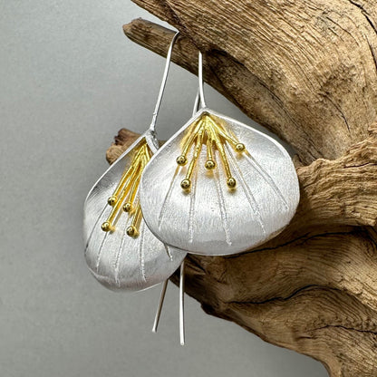 Elegant 925 Sterling Silver Handcrafted Flower Drop Earrings – Various Designs