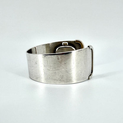 Vintage Le Paix 925 Sterling Silver Bangle Watch – Swiss Quartz – c.1970s