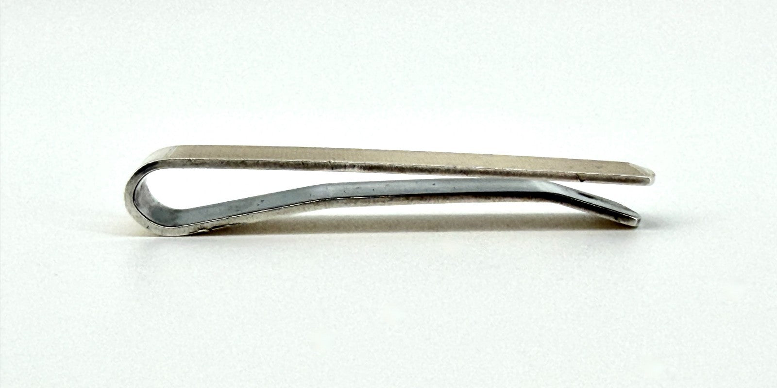 Vintage 9ct Gold on Sterling Silver Tie Clip