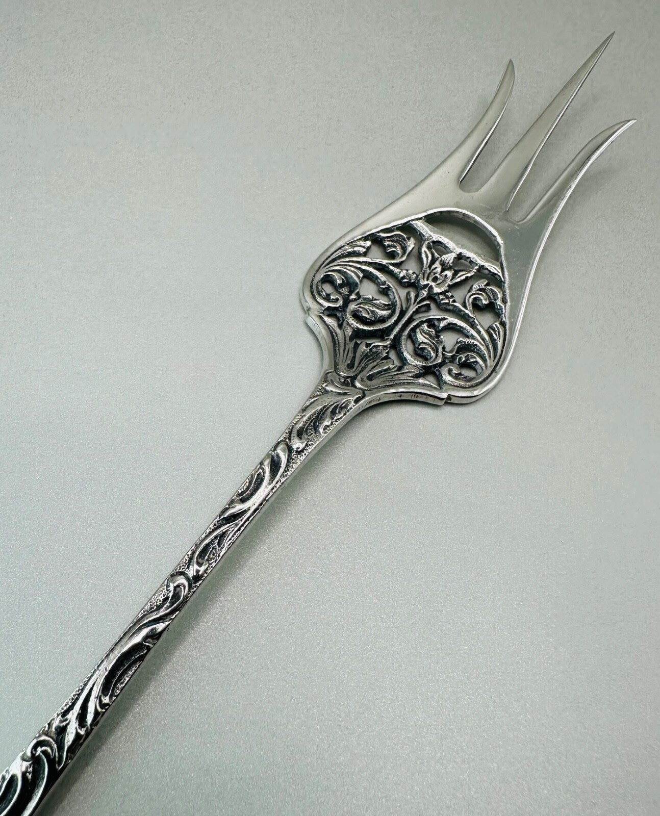 Antique Silver 3-Prong Fork Amsterdam Hallmark 1936 Zaandlandse Zilversmederije