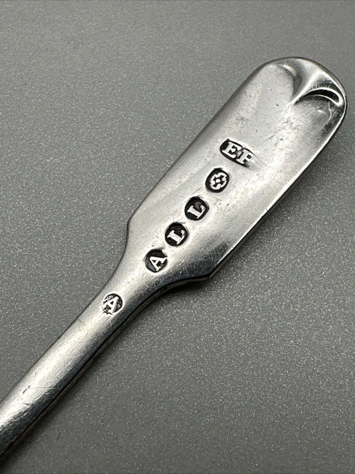 Antique Silver Plated Mustard Spoon