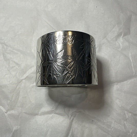 Antique Silver Plate Napkin Ring - Elkington & Co Electroplate - 1860?