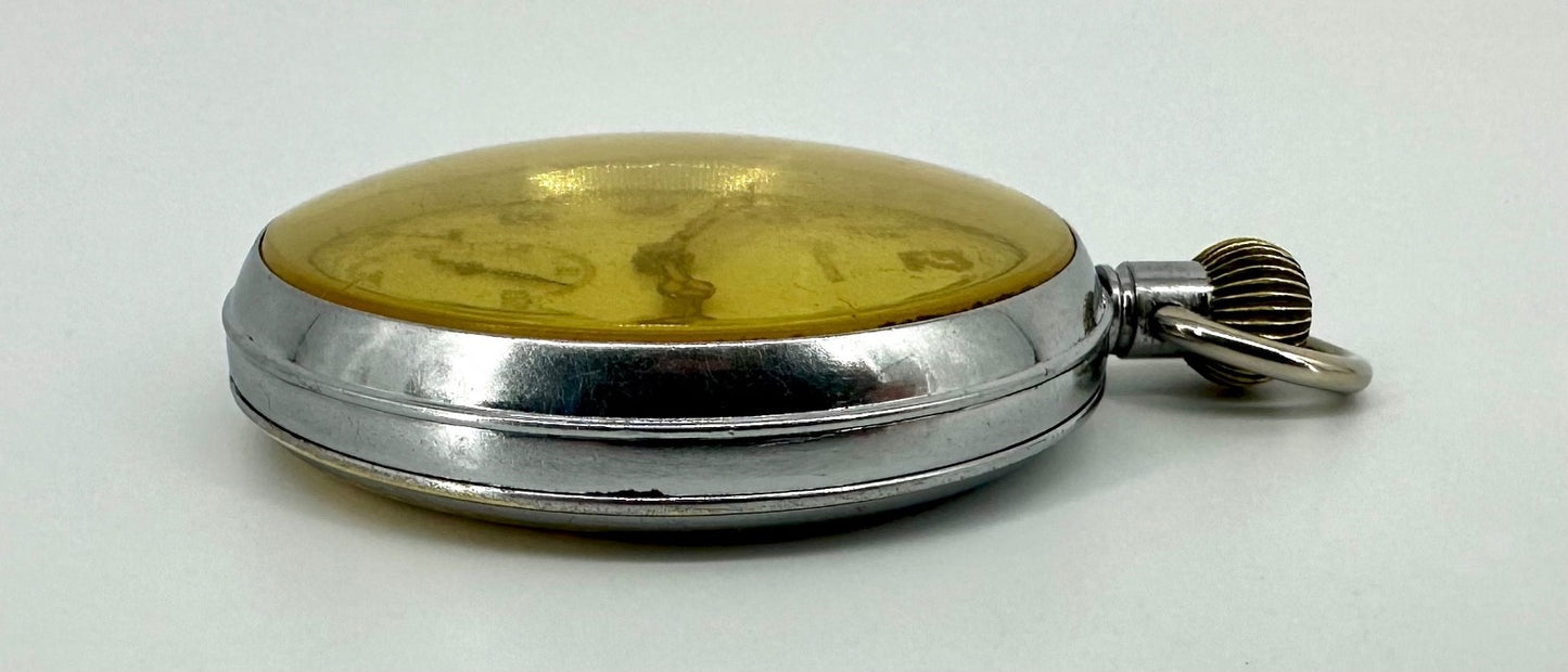 Vintage Helvetia 32A GS/TP Military Pocket Watch – WW2 Era – Swiss Made – 52mm