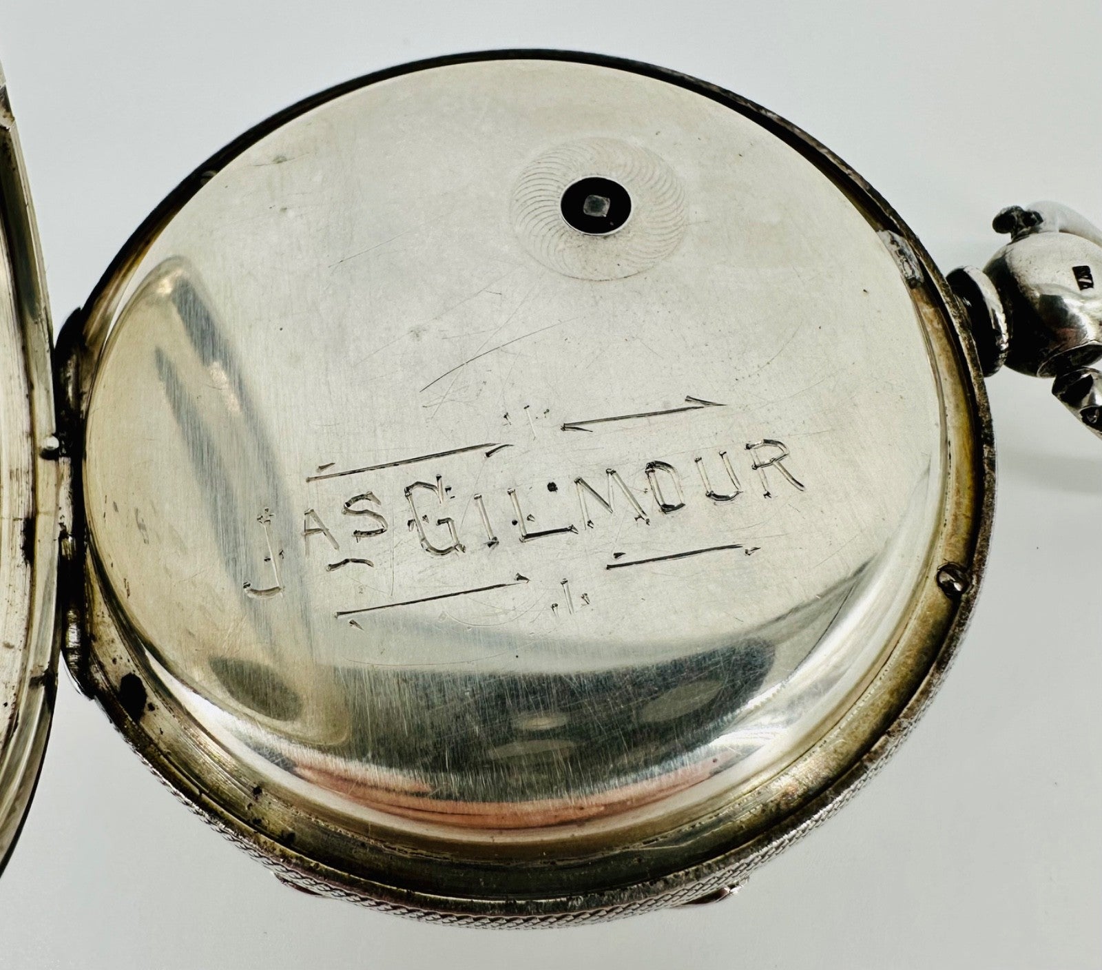 Antique Silver Fusee Pocket Watch London 1873 Samuel Freeman Good Working Order