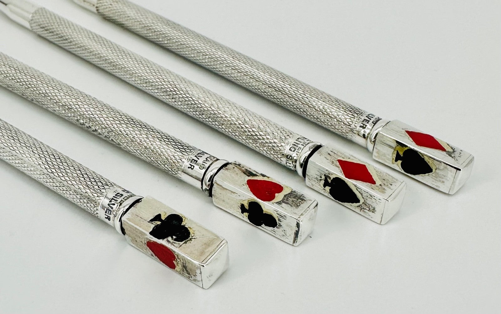 Antique Sterling Silver Bridge Pencils Set of 4 – Boxed