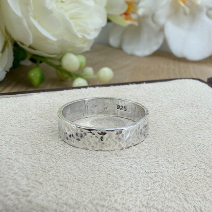 Vintage 925 Sterling Silver Rose Quartz Ring – UK Size Q – Rectangular Cabochon