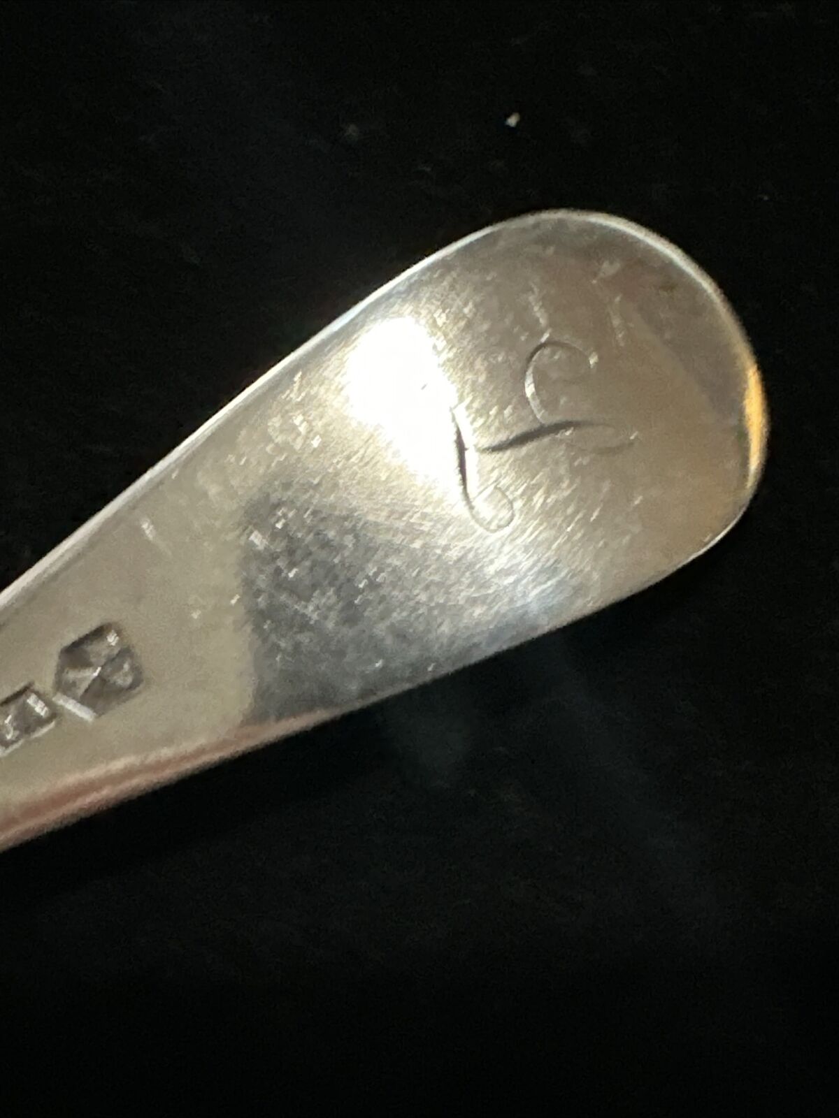 Antique Silver Plate Soup Spoon - Akin Brothers