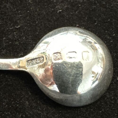 Antique Silver Salt Spoon - Birmingham Early 1900s Henry Williamson