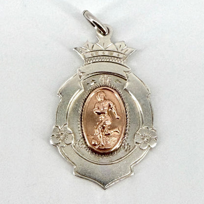Antique Silver Football Fob Medal – Birmingham 1936 Herbert Bushell & Sons