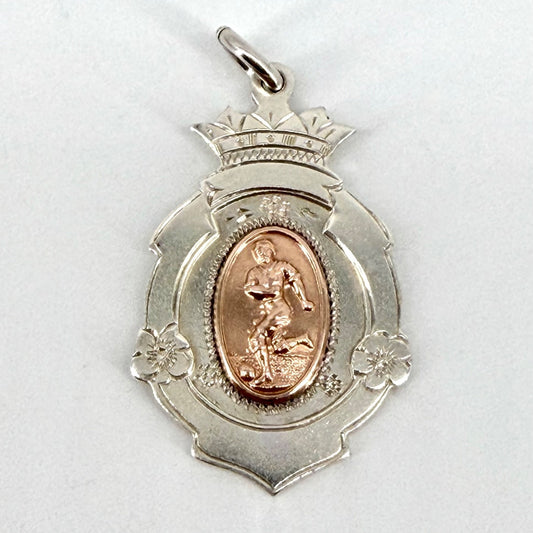 Antique Silver Football Fob Medal – Birmingham 1936 Herbert Bushell & Sons
