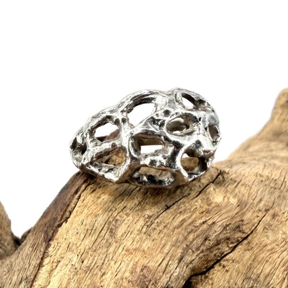 Vintage Sterling Silver Ring – Albion Craft Co. London 1970 – Size L½