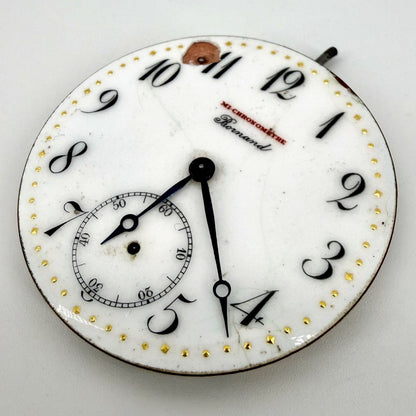 Antique Swiss Pocket Watch Movement – Mi-Chronomètre – c. Early 20th C - Working